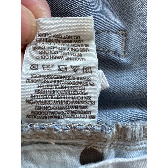 Free People We the Free Women Jeans 29x27 Stretch Skinny Light Distressed‎ Blue - Picture 9 of 10